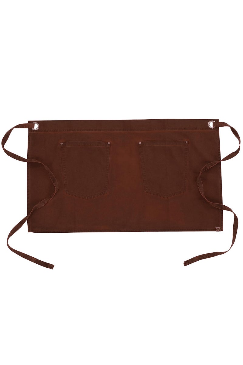 Chef Works Unisex Dorset Half Bistro Apron, Rust, One Size - Image 2